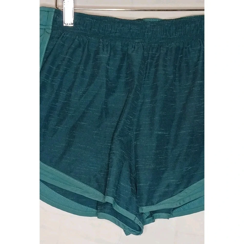 Nike Running Shorts Women's Size Large DARK BLUE  and TURQUOISE Lined